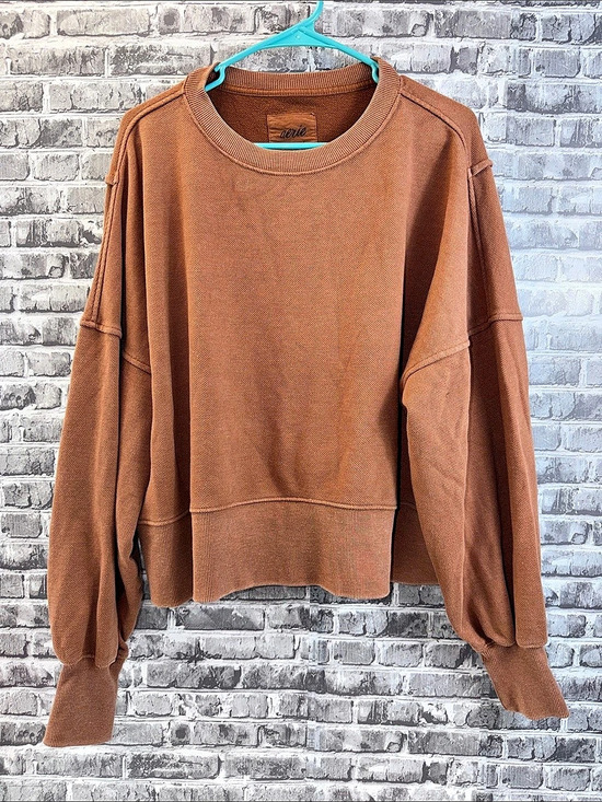 aerie Tops - Aerie Brown Textured Sweatshirt